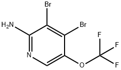 2-Amino-3,4-dibromo-5-(trifluoromethoxy)pyridine Structure