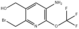 3-Amino-6-(bromomethyl)-2-(trifluoromethoxy)pyridine-5-methanol Structure