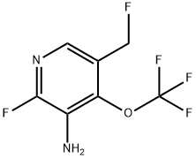 3-Amino-2-fluoro-5-(fluoromethyl)-4-(trifluoromethoxy)pyridine 구조식 이미지