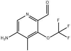 5-Amino-4-methyl-3-(trifluoromethoxy)pyridine-2-carboxaldehyde Structure