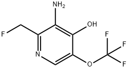 3-Amino-2-(fluoromethyl)-4-hydroxy-5-(trifluoromethoxy)pyridine Structure