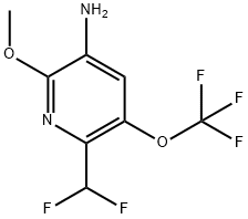 3-Amino-6-(difluoromethyl)-2-methoxy-5-(trifluoromethoxy)pyridine Structure