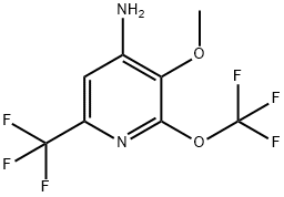 4-Amino-3-methoxy-2-(trifluoromethoxy)-6-(trifluoromethyl)pyridine Structure