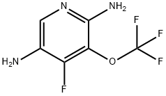 2,5-Diamino-4-fluoro-3-(trifluoromethoxy)pyridine Structure