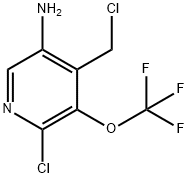 5-Amino-2-chloro-4-(chloromethyl)-3-(trifluoromethoxy)pyridine Structure