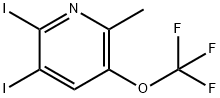 2,3-Diiodo-6-methyl-5-(trifluoromethoxy)pyridine Structure