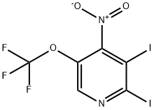 2,3-Diiodo-4-nitro-5-(trifluoromethoxy)pyridine Structure