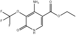 Ethyl 4-amino-2-hydroxy-3-(trifluoromethoxy)pyridine-5-carboxylate Structure