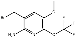 2-Amino-3-(bromomethyl)-5-methoxy-6-(trifluoromethoxy)pyridine 구조식 이미지