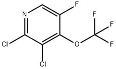 2,3-Dichloro-5-fluoro-4-(trifluoromethoxy)pyridine Structure