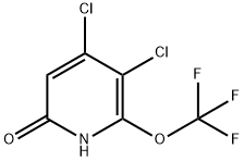 3,4-Dichloro-6-hydroxy-2-(trifluoromethoxy)pyridine Structure