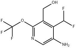 5-Amino-4-(difluoromethyl)-2-(trifluoromethoxy)pyridine-3-methanol Structure