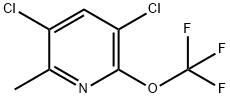 3,5-Dichloro-2-methyl-6-(trifluoromethoxy)pyridine Structure