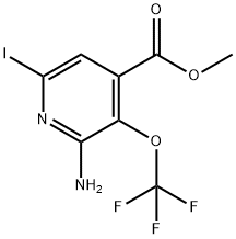 Methyl 2-amino-6-iodo-3-(trifluoromethoxy)pyridine-4-carboxylate Structure