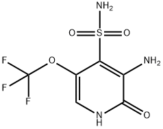 3-Amino-2-hydroxy-5-(trifluoromethoxy)pyridine-4-sulfonamide Structure