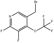 5-(Bromomethyl)-2,3-difluoro-4-(trifluoromethoxy)pyridine Structure