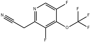 3,5-Difluoro-4-(trifluoromethoxy)pyridine-2-acetonitrile Structure