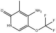 4-Amino-2-hydroxy-3-methyl-5-(trifluoromethoxy)pyridine Structure