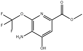 Methyl 3-amino-4-hydroxy-2-(trifluoromethoxy)pyridine-6-carboxylate Structure