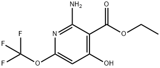 Ethyl 2-amino-4-hydroxy-6-(trifluoromethoxy)pyridine-3-carboxylate Structure