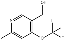 2-Methyl-4-(trifluoromethoxy)pyridine-5-methanol Structure
