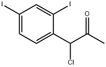 1-Chloro-1-(2,4-diiodophenyl)propan-2-one Structure