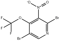 2,5-Dibromo-3-nitro-4-(trifluoromethoxy)pyridine Structure