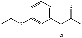 1-Chloro-1-(3-ethoxy-2-fluorophenyl)propan-2-one Structure