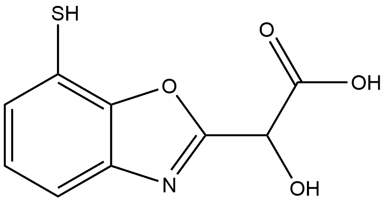 2-(Carboxy(hydroxy)methyl)-7-mercaptobenzo[d]oxazole Structure