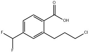 2-(3-Chloropropyl)-4-(difluoromethyl)benzoic acid Structure