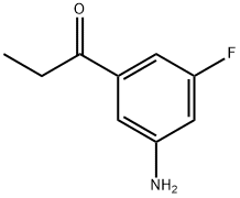 1-(3-amino-5-fluorophenyl)propan-1-one Structure