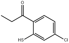 1-(4-Chloro-2-mercaptophenyl)propan-1-one Structure