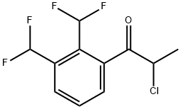 1-(2,3-Bis(difluoromethyl)phenyl)-2-chloropropan-1-one Structure