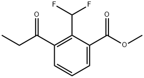 Methyl 2-(difluoromethyl)-3-propionylbenzoate Structure