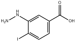 3-Hydrazinyl-4-iodobenzoic acid Structure