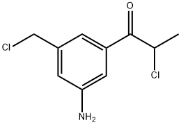 1-(3-Amino-5-(chloromethyl)phenyl)-2-chloropropan-1-one Structure