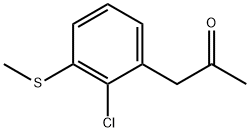 1-(2-Chloro-3-(methylthio)phenyl)propan-2-one Structure