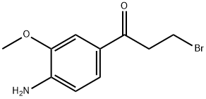 1-(4-Amino-3-methoxyphenyl)-3-bromopropan-1-one Structure