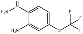 2-Hydrazinyl-5-(trifluoromethylthio)aniline Structure