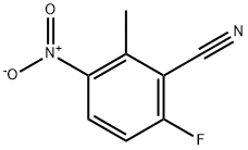 6-Fluoro-2-methyl-3-nitrobenzonitrile Structure