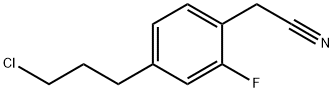 4-(3-Chloropropyl)-2-fluorophenylacetonitrile Structure