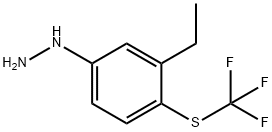 1-(3-Ethyl-4-(trifluoromethylthio)phenyl)hydrazine Structure