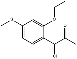 1-Chloro-1-(2-ethoxy-4-(methylthio)phenyl)propan-2-one Structure