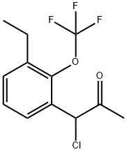 1-Chloro-1-(3-ethyl-2-(trifluoromethoxy)phenyl)propan-2-one 구조식 이미지