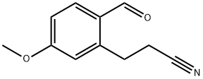 2-Formyl-5-methoxyphenylpropanenitrile Structure