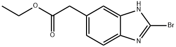 Ethyl 2-bromo-1H-benzimidazole-5-acetate Structure