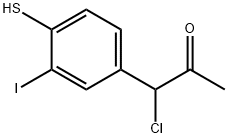 1-Chloro-1-(3-iodo-4-mercaptophenyl)propan-2-one Structure