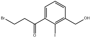 3-(3-Bromopropanoyl)-2-iodobenzylalcohol Structure