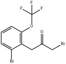 1-Bromo-3-(2-bromo-6-(trifluoromethoxy)phenyl)propan-2-one Structure