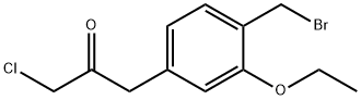 1-(4-(Bromomethyl)-3-ethoxyphenyl)-3-chloropropan-2-one Structure